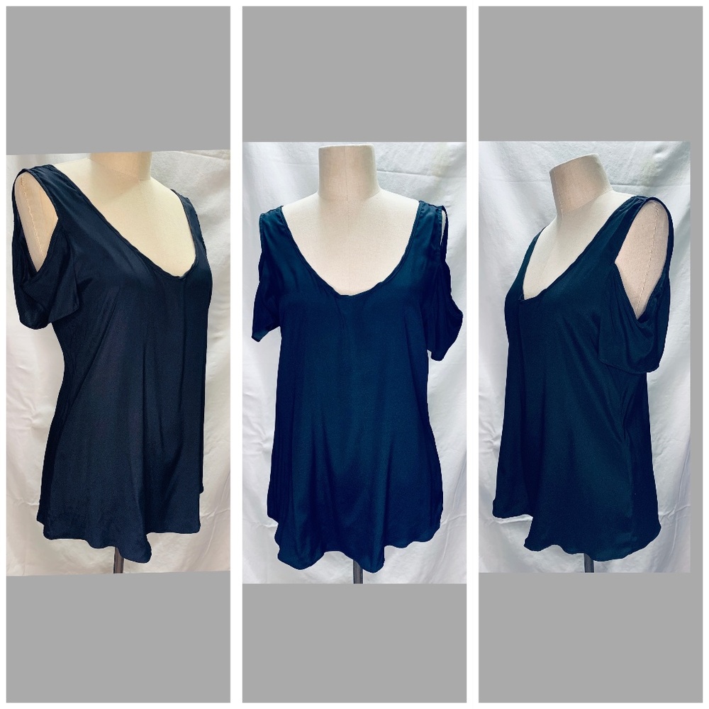 Jennifer Hope Black silk top